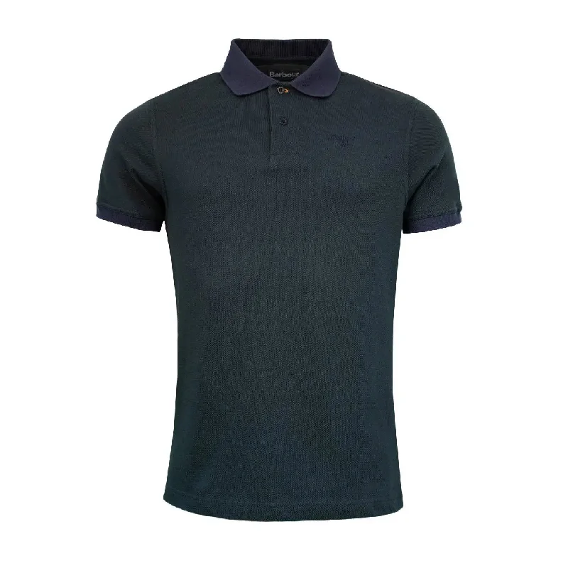 Barbour Sports Polo Mix Dark Seaweed