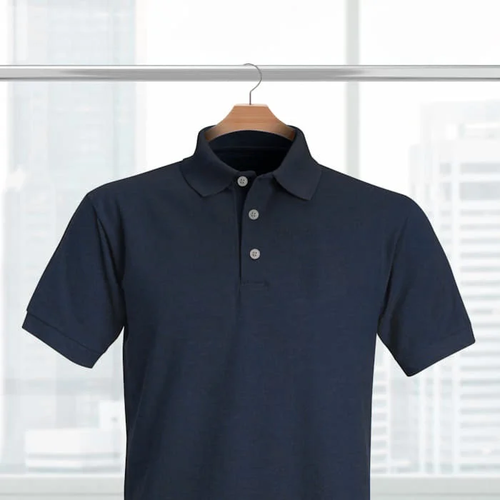 Black Solid  Polo T-shirt