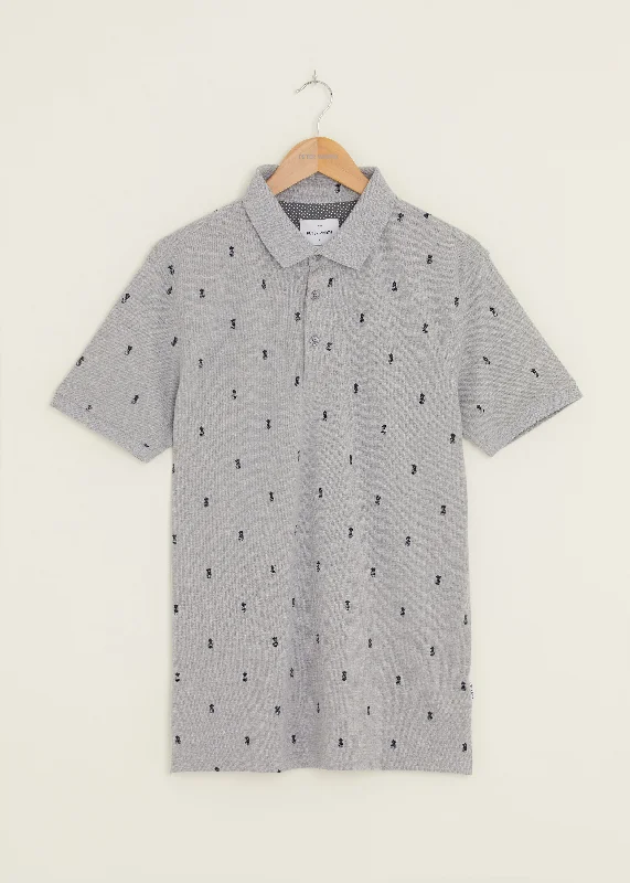 Davenant Polo Shirt - Grey Marl