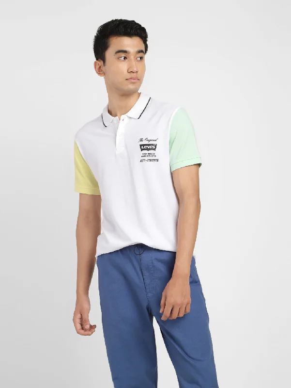 Men's Colorblock Polo T-shirt