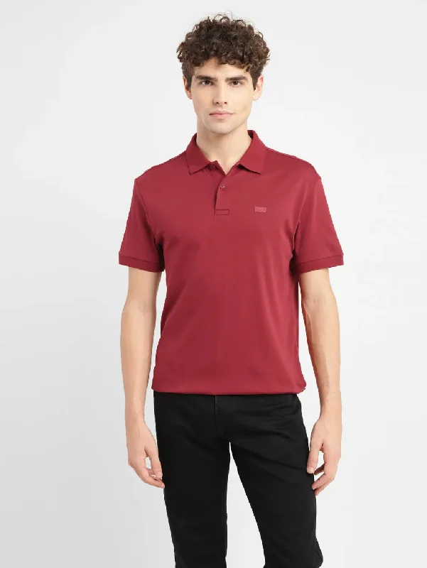 Men's Solid Slim Fit Polo T-shirt