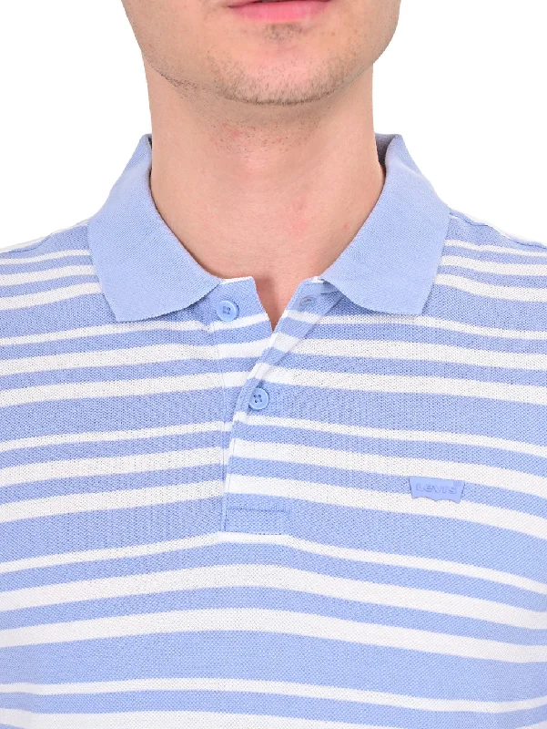 Men's Striped Slim Fit Polo T-shirt