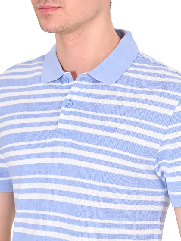 Men's Striped Slim Fit Polo T-shirt