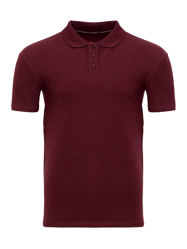 Muscle Polo Shirt - Bordeaux