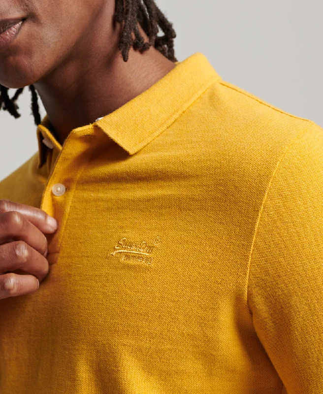 Organic Cotton Classic Pique Polo Shirt | Turmeric Marle