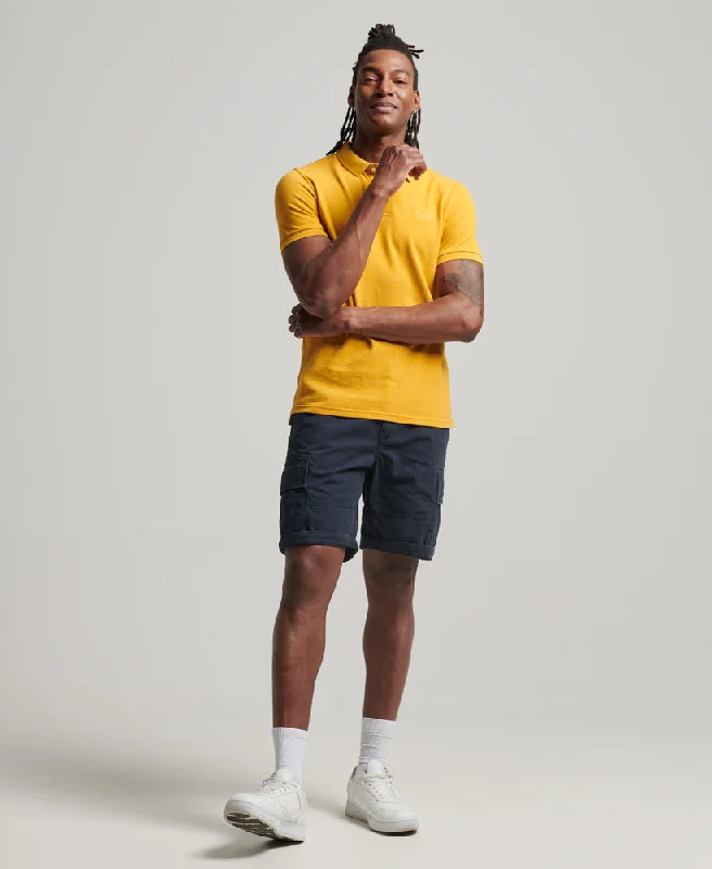 Organic Cotton Classic Pique Polo Shirt | Turmeric Marle