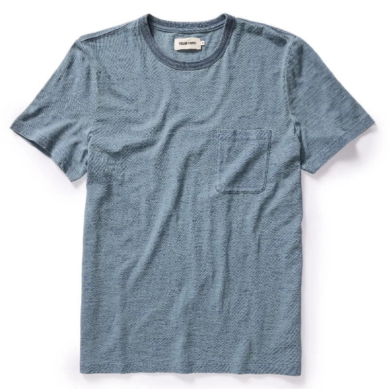 The Organic Cotton Tee in Dyed Indigo