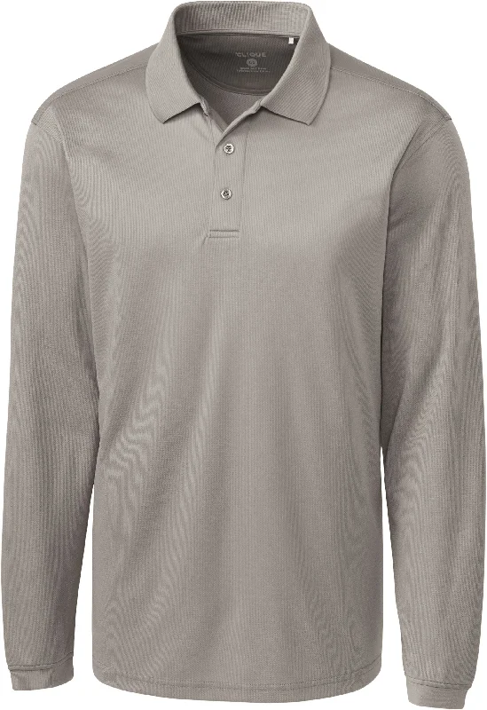 OUTLET-Clique Long Sleeve Ice Pique Polo