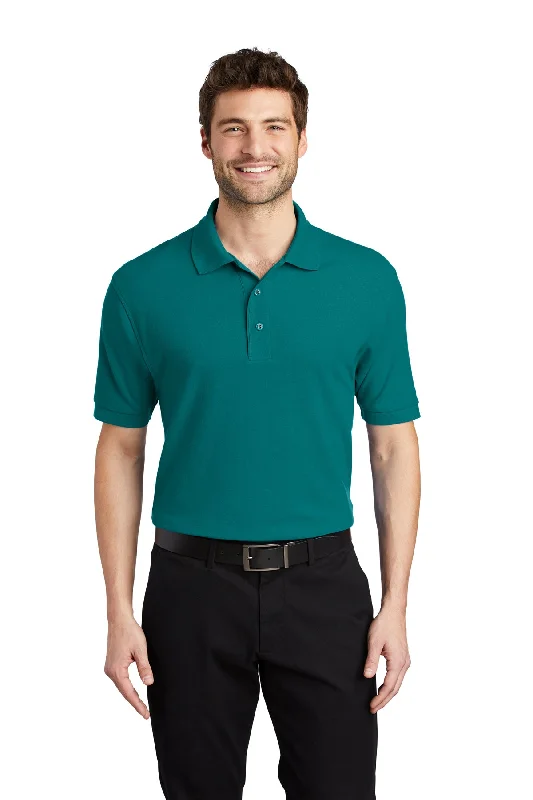 Port Authority K500 Silk Touch Polo - Teal Green