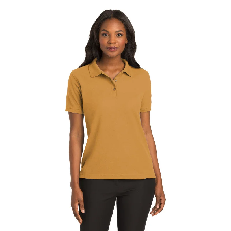 Port Authority L500 Ladies Silk Touch Polo - Gold