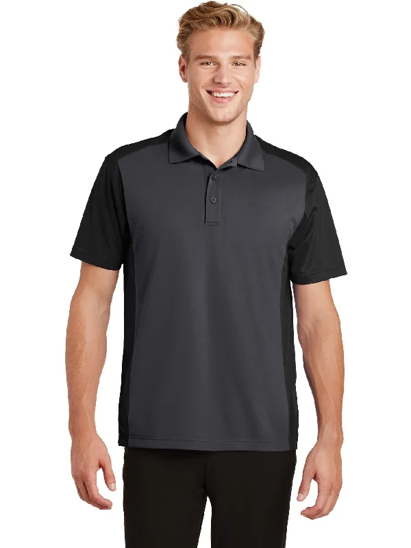 Sport-Tek Colorblock Micropique Sport-Wick Polo