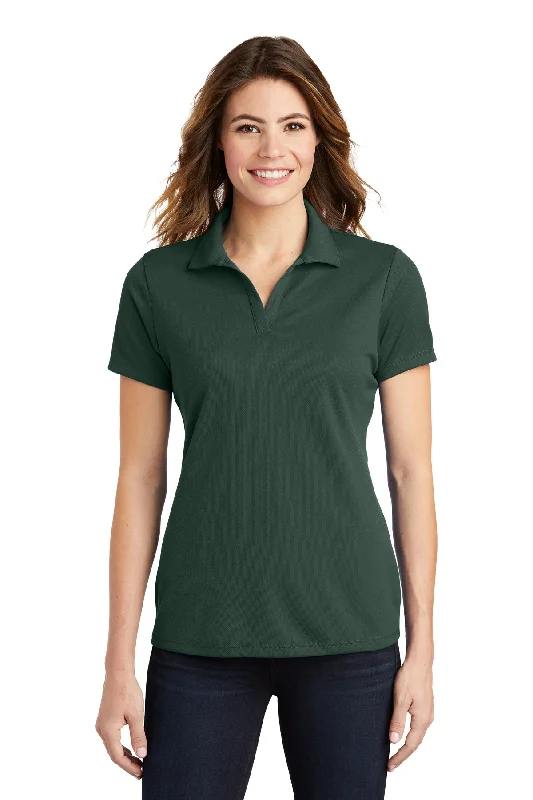 Sport-Tek LST640 Ladies PosiCharge RacerMesh Polo - Dark Forest Green