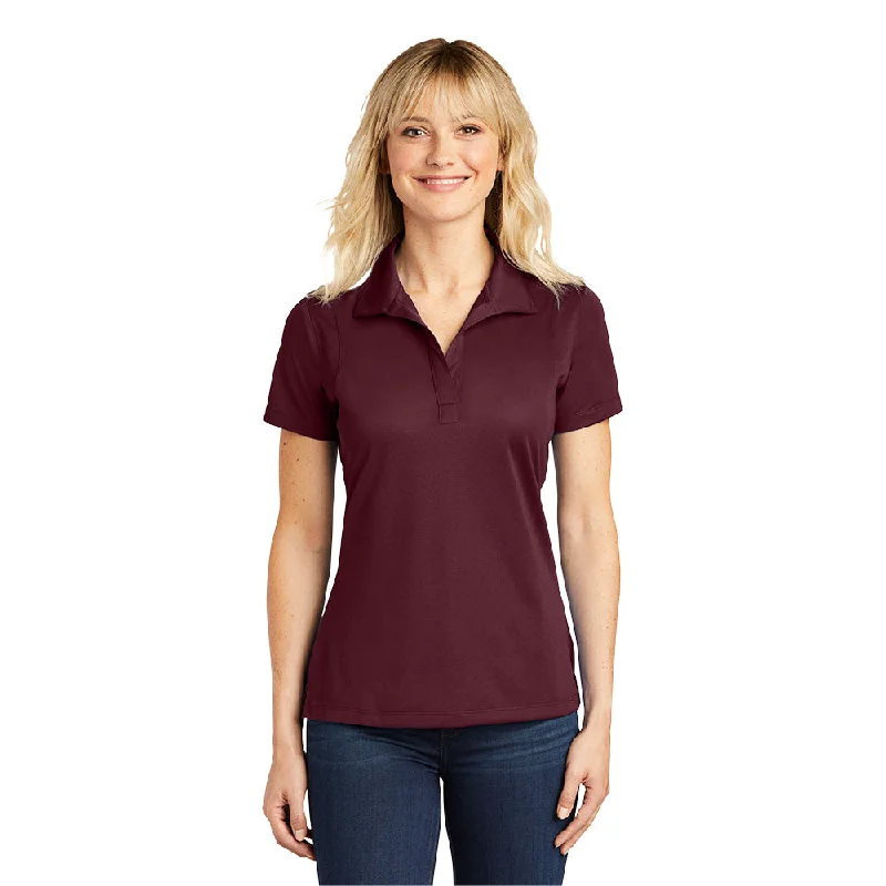 Sport-Tek LST650 Ladies Micropique Sport-Wick Polo - Maroon