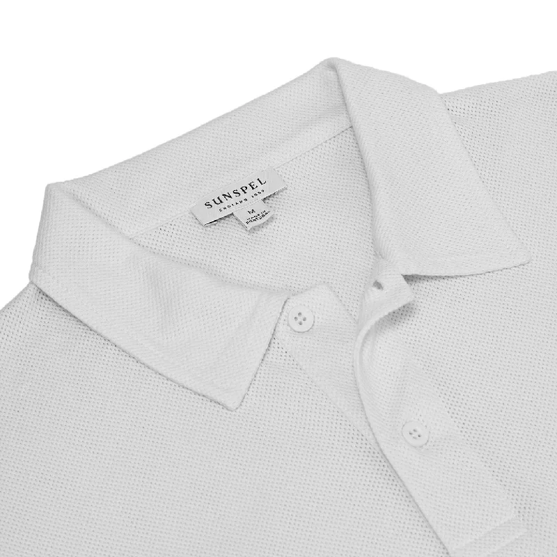 Sunspel Riviera S/S Polo Shirt White