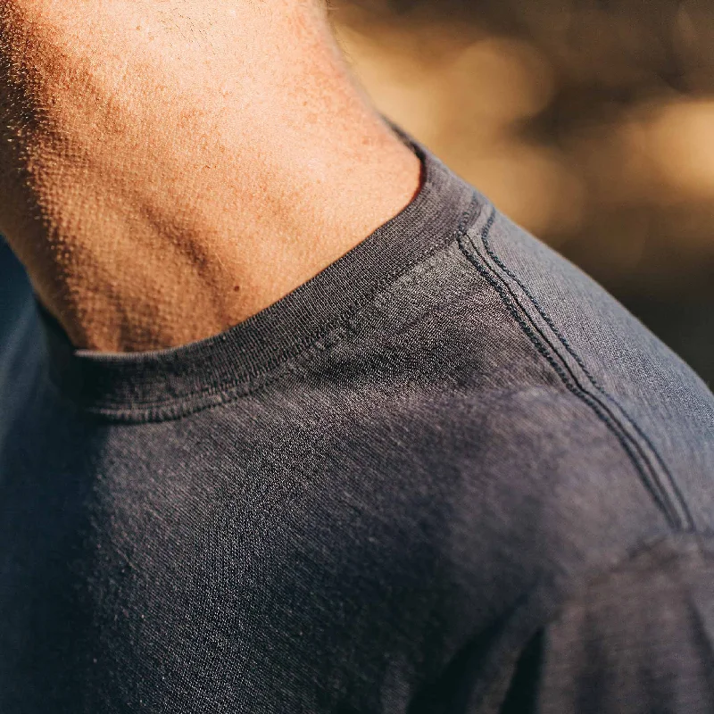 The Cotton Hemp Tee in Navy