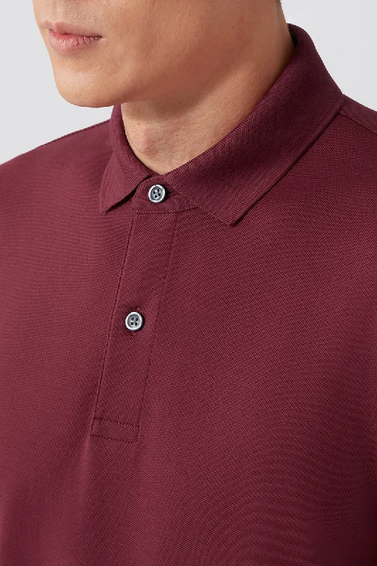 VISDRY™ Pique Polo | Burgundy BRE112