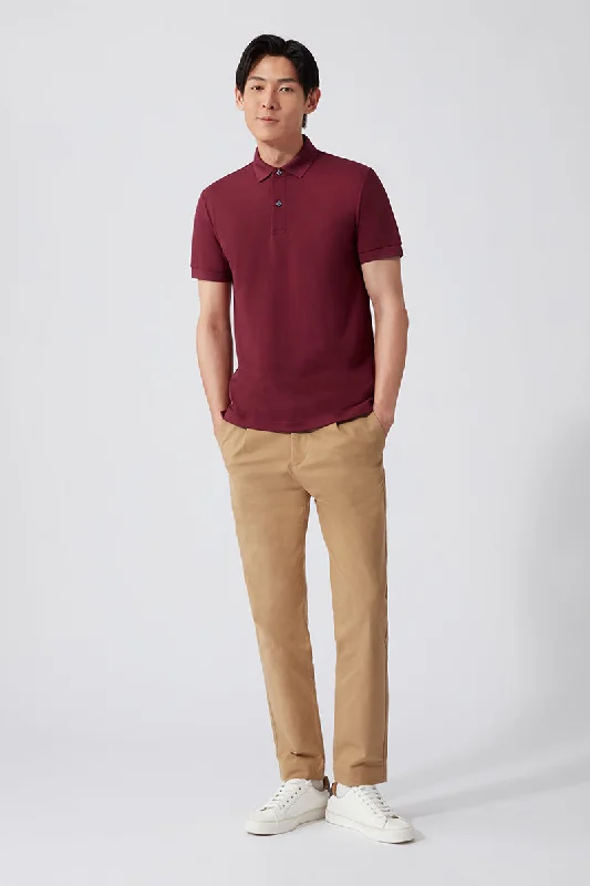 VISDRY™ Pique Polo | Burgundy BRE112