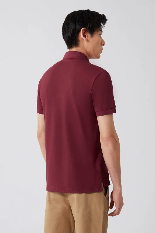 VISDRY™ Pique Polo | Burgundy BRE112