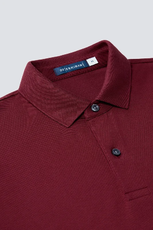 VISDRY™ Pique Polo | Burgundy BRE112