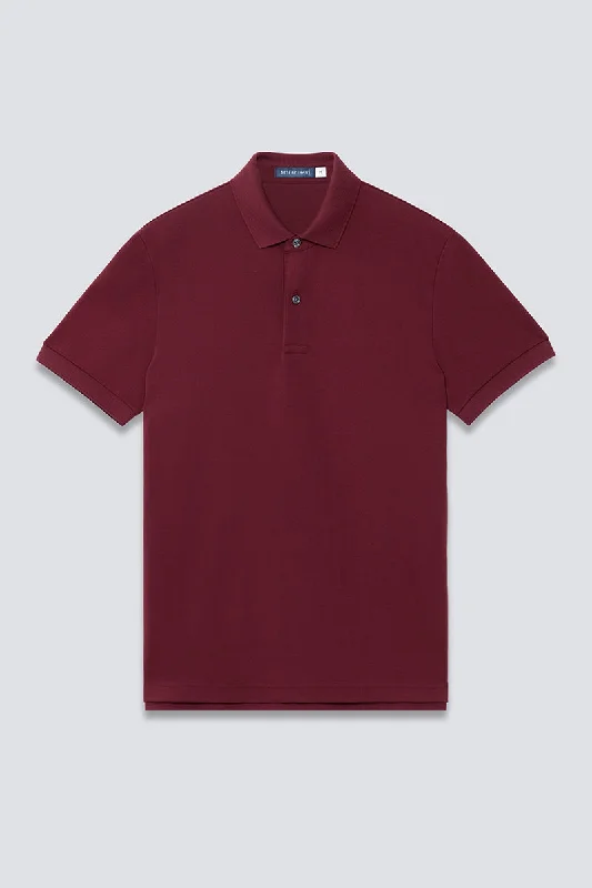 VISDRY™ Pique Polo | Burgundy BRE112