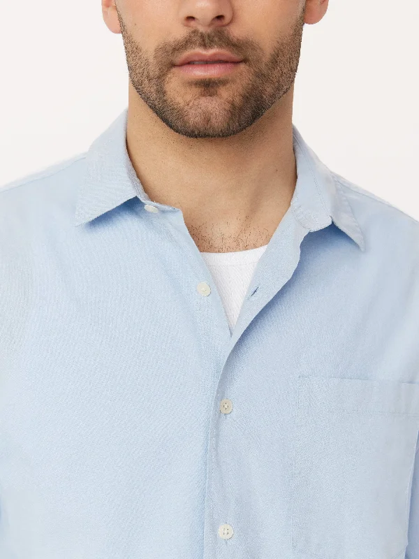 The Kapok Poplin Shirt in Blue