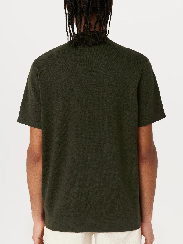 The Short Sleeve Sweater Shirt in Rosin