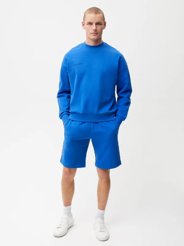 365 Midweight Long Shorts—cobalt blue