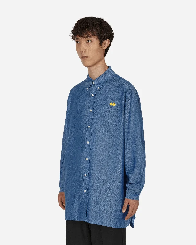 Button-Up Longsleeve Shirt Blue