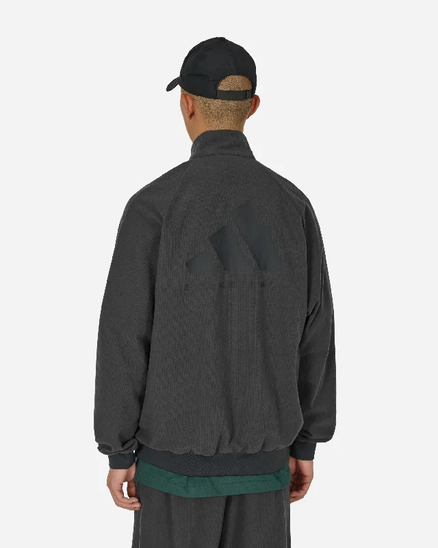 Basketball Brushed Track Top Carbon