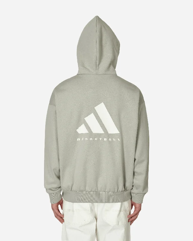 Basketball Hooded Sweatshirt Grey