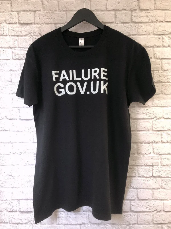 Anti-Government T-Shirt, Tory Failure Tee Shirt, Tories & Conservative Epic Fail failure.gov.uk, Unisex Short Sleeve Graphic Print Top