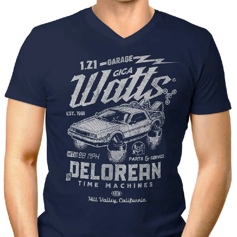 Giga Watts Garage - Men's V-Neck