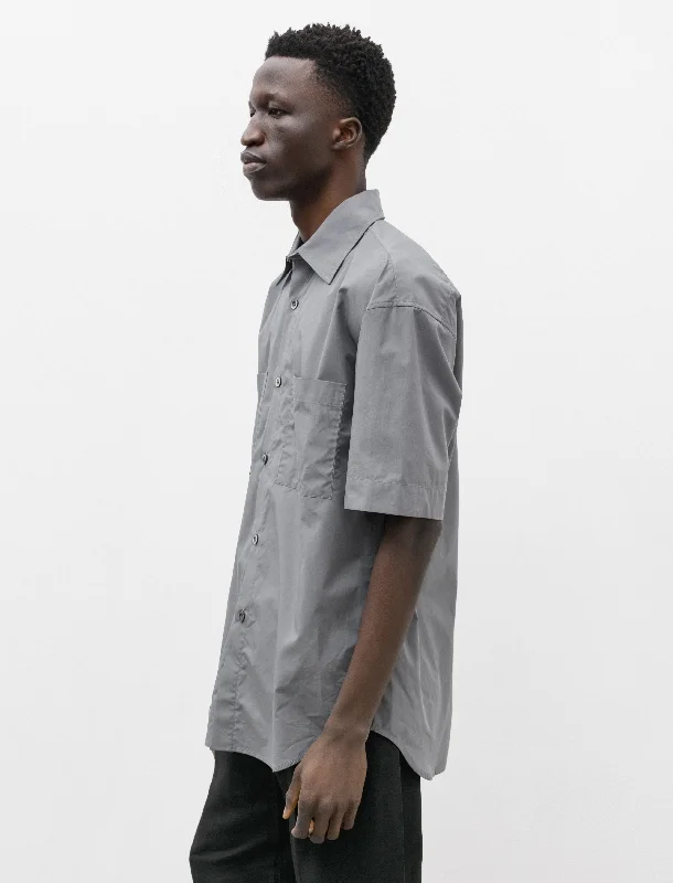 Stereo Short Sleeve Shirt Pima Storm Grey