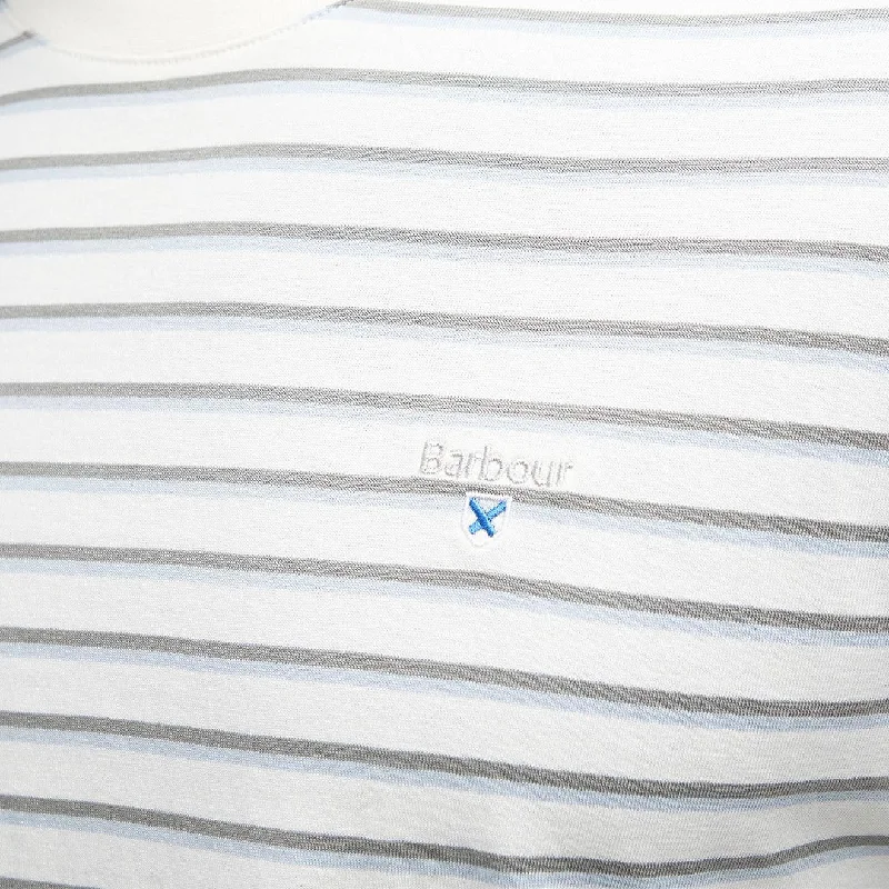 Barbour Ponte Striped T-Shirt Ecru