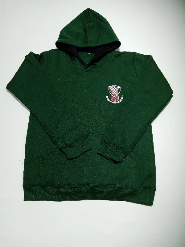 Basket Ball Logo Green Hoddie Non Zipper