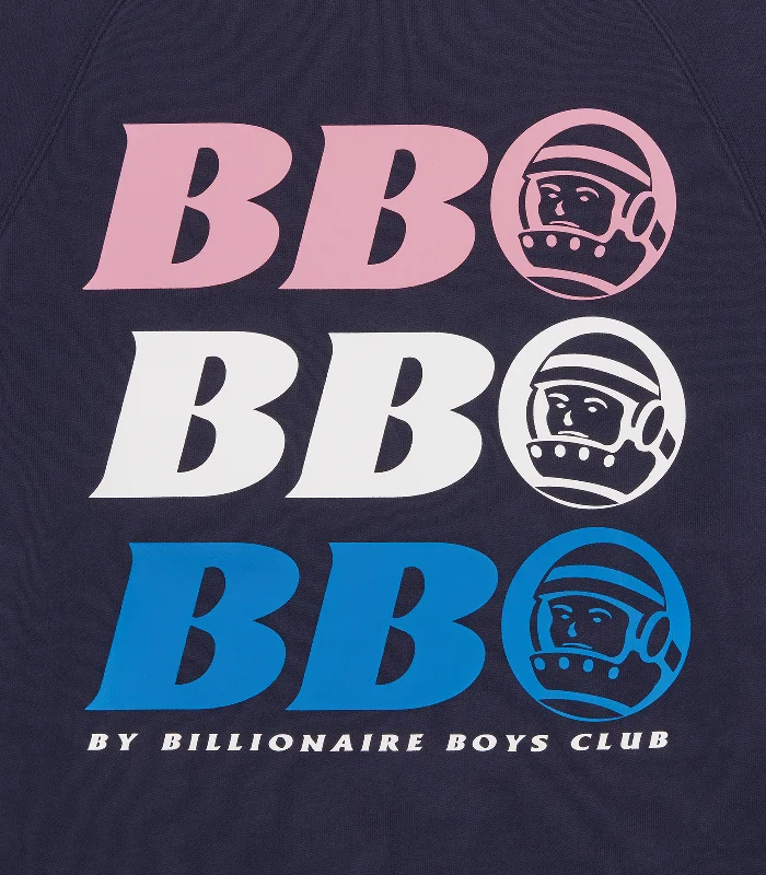 BB ASTRO REPEAT LOGO CREWNECK - NAVY