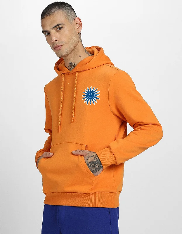 Brandy Bliss: Chic Orange Sun Men's Pullover