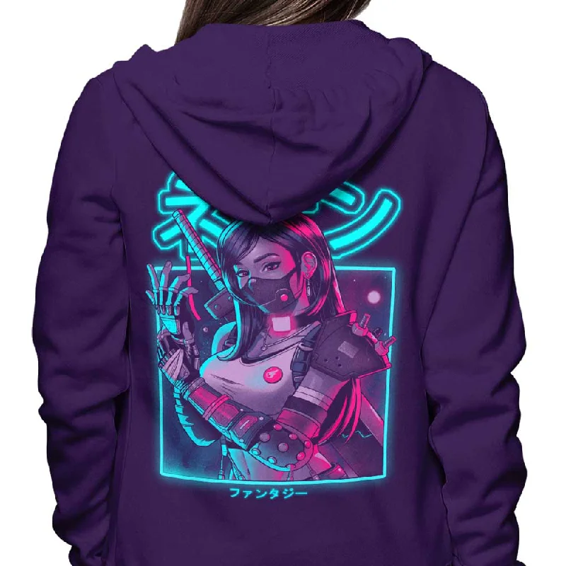 Zip Up Hoodie / Purple / S