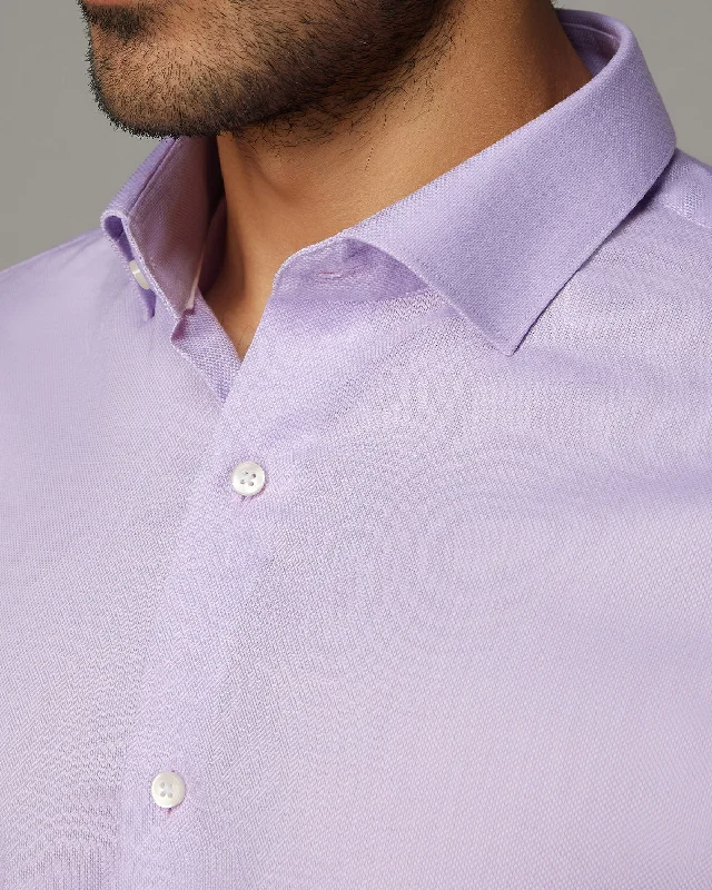 Lavender Stretch Dobby Shirt