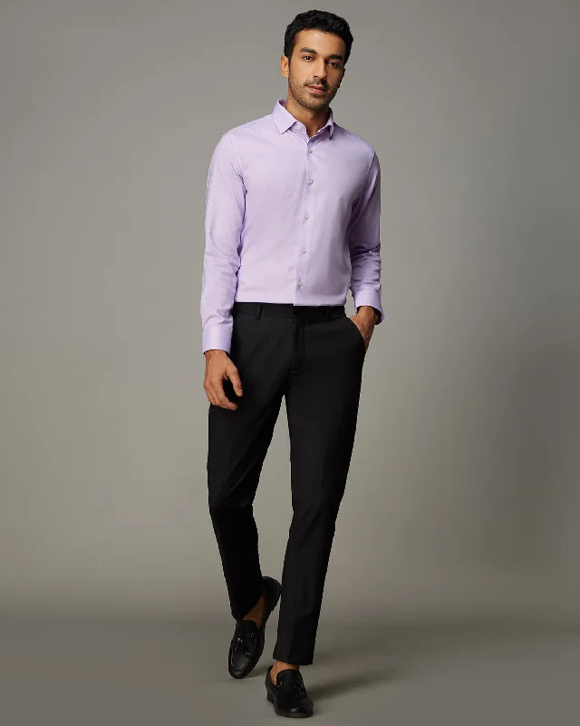 Lavender Stretch Dobby Shirt