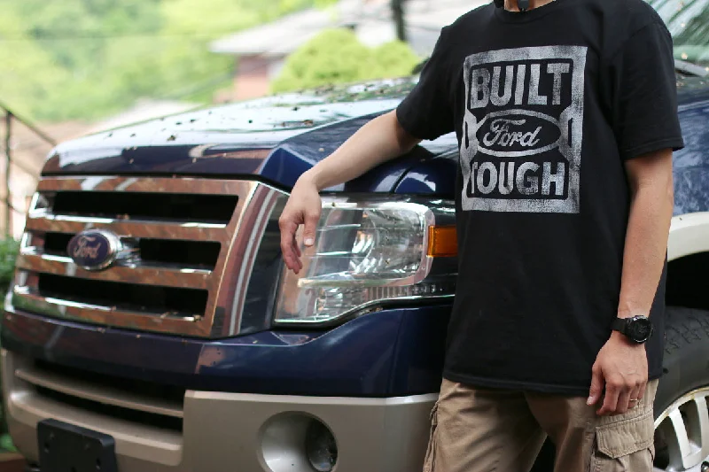 Built Ford Tough Steel Stamp Logo T-Shirt - Black