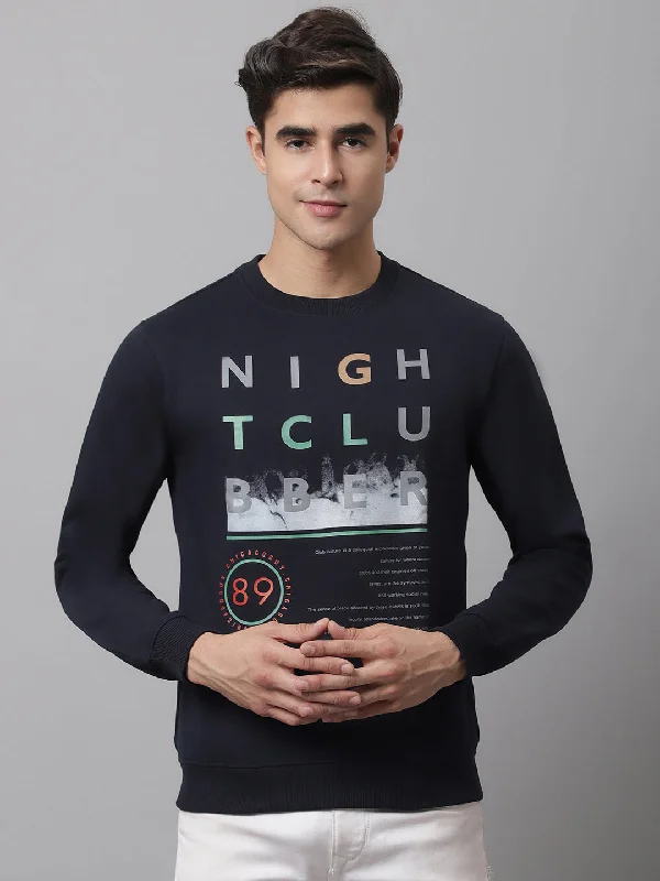 Cantabil Men Navy Sweatshirt