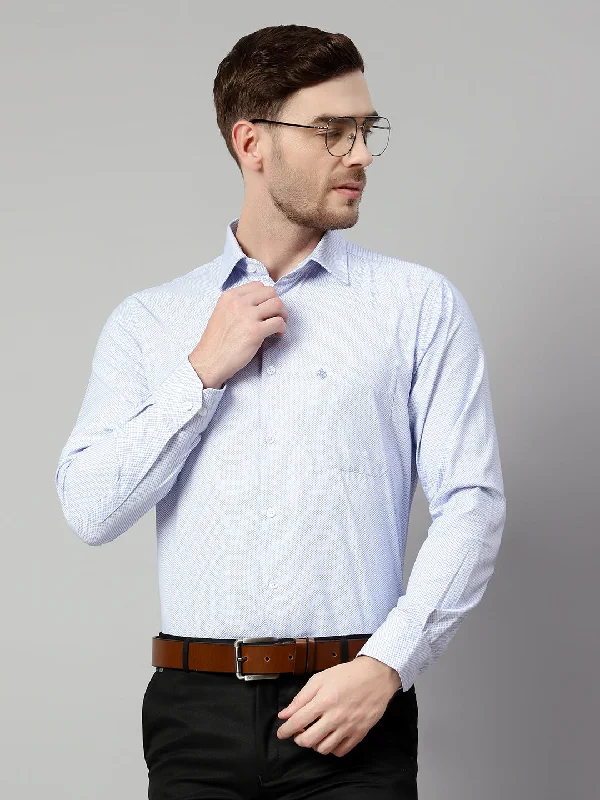 Cantabil Men Sky Blue Shirt