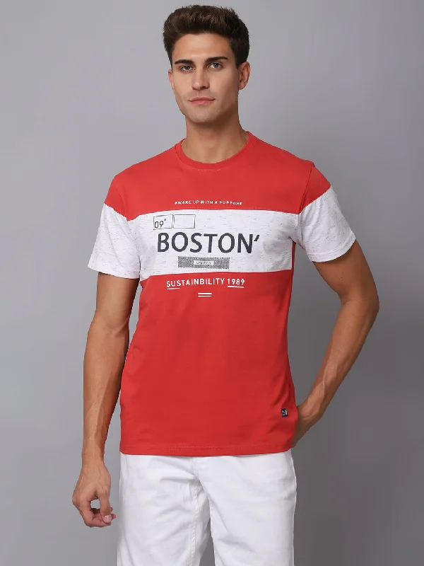 Cantabil Men's Coral T-Shirt