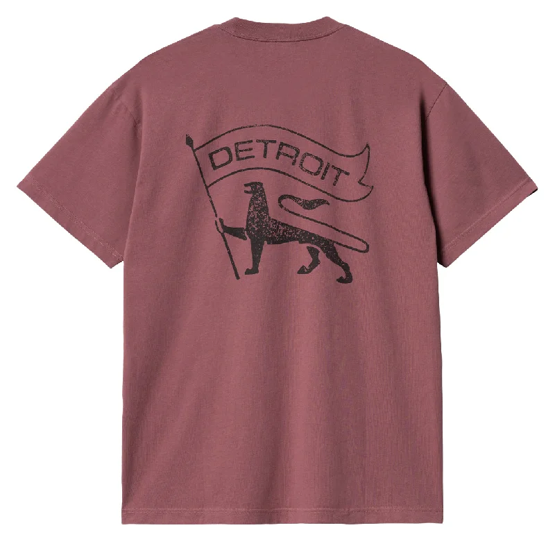 Carhartt WIP  S/S Stamp T-Shirt Dusty Fuscia / Black