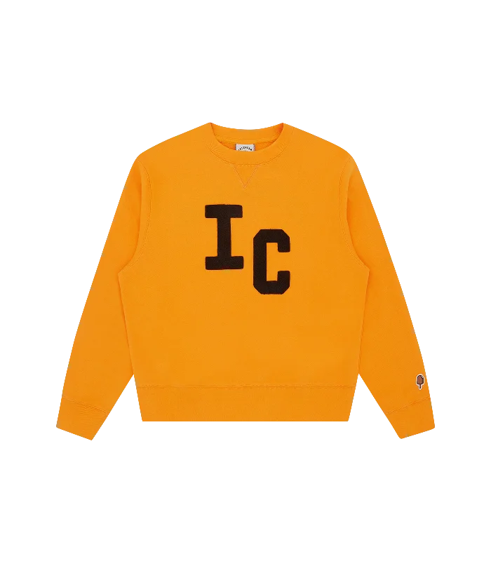 CHENILLE CREWNECK - ORANGE