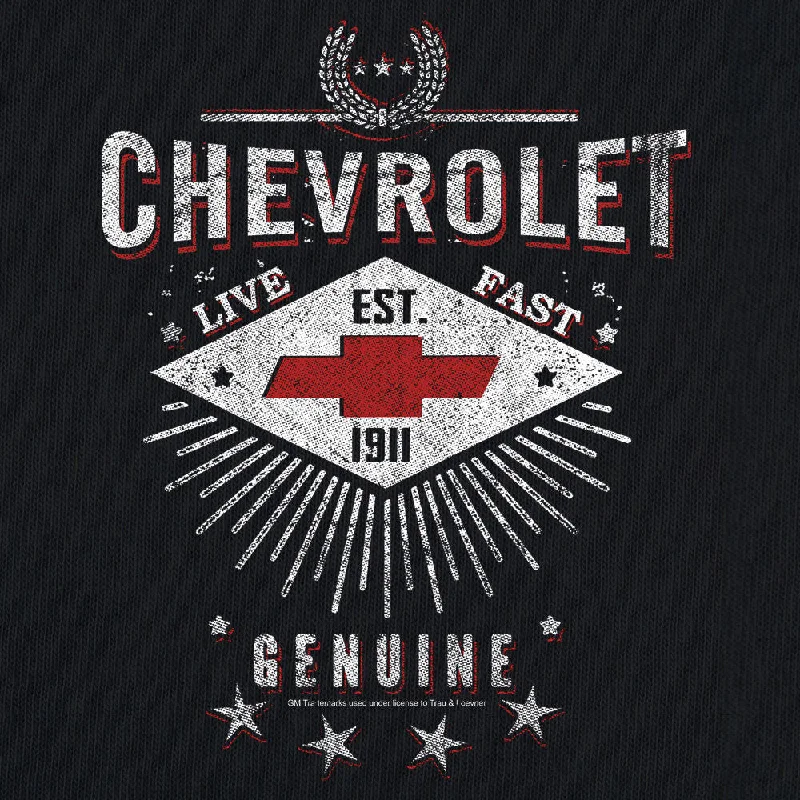 Chevrolet Live Fast T-Shirt - Black