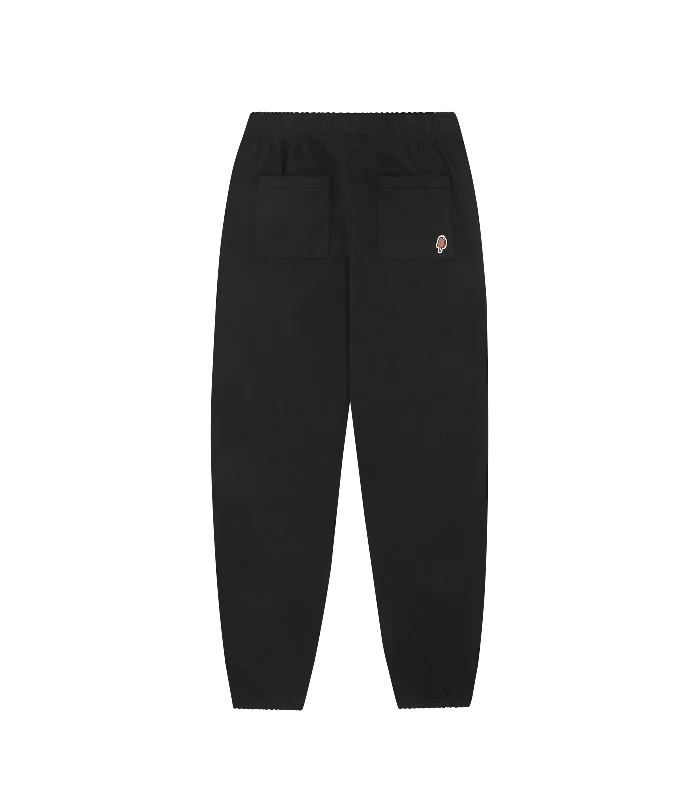 CHROME SCRIPT SWEATPANTS - BLACK