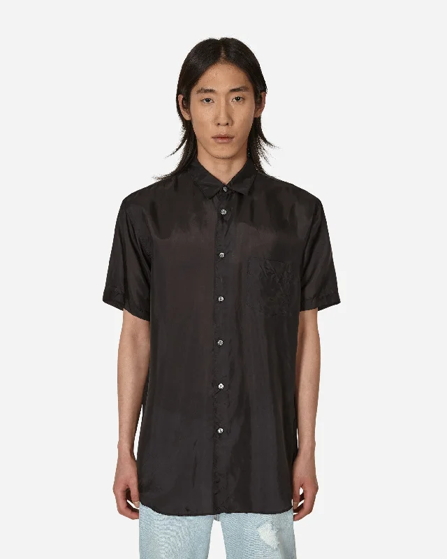 Wrinkled Cupro Shirt Black