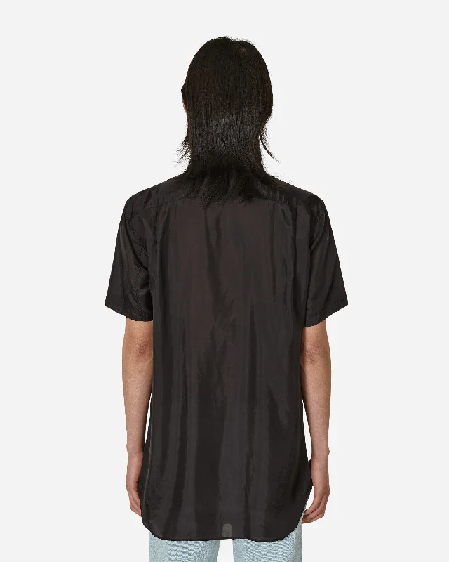 Wrinkled Cupro Shirt Black